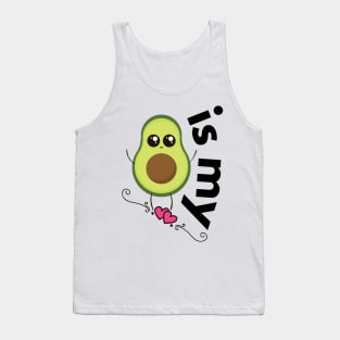 Avocado Is My Valentine Tank Top